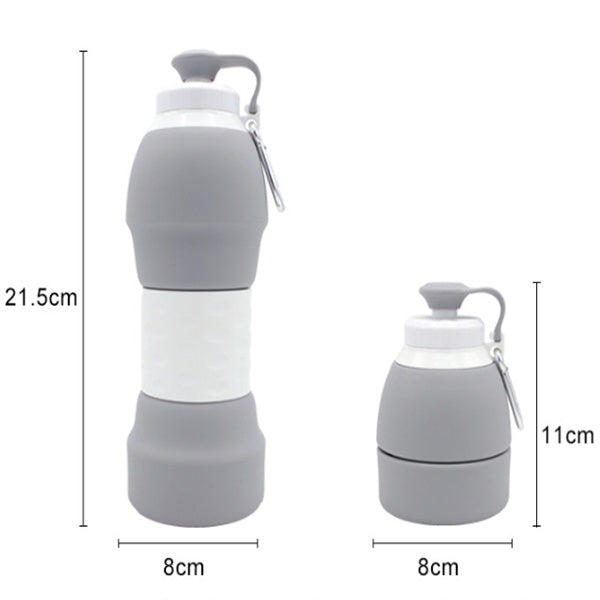 Silicone folding water bottle